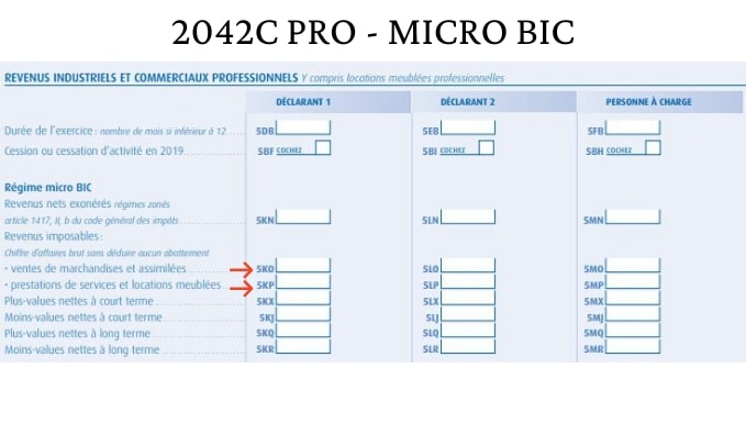 Micro BIC - IMPÔTS VDI acheteurs-revendeurs